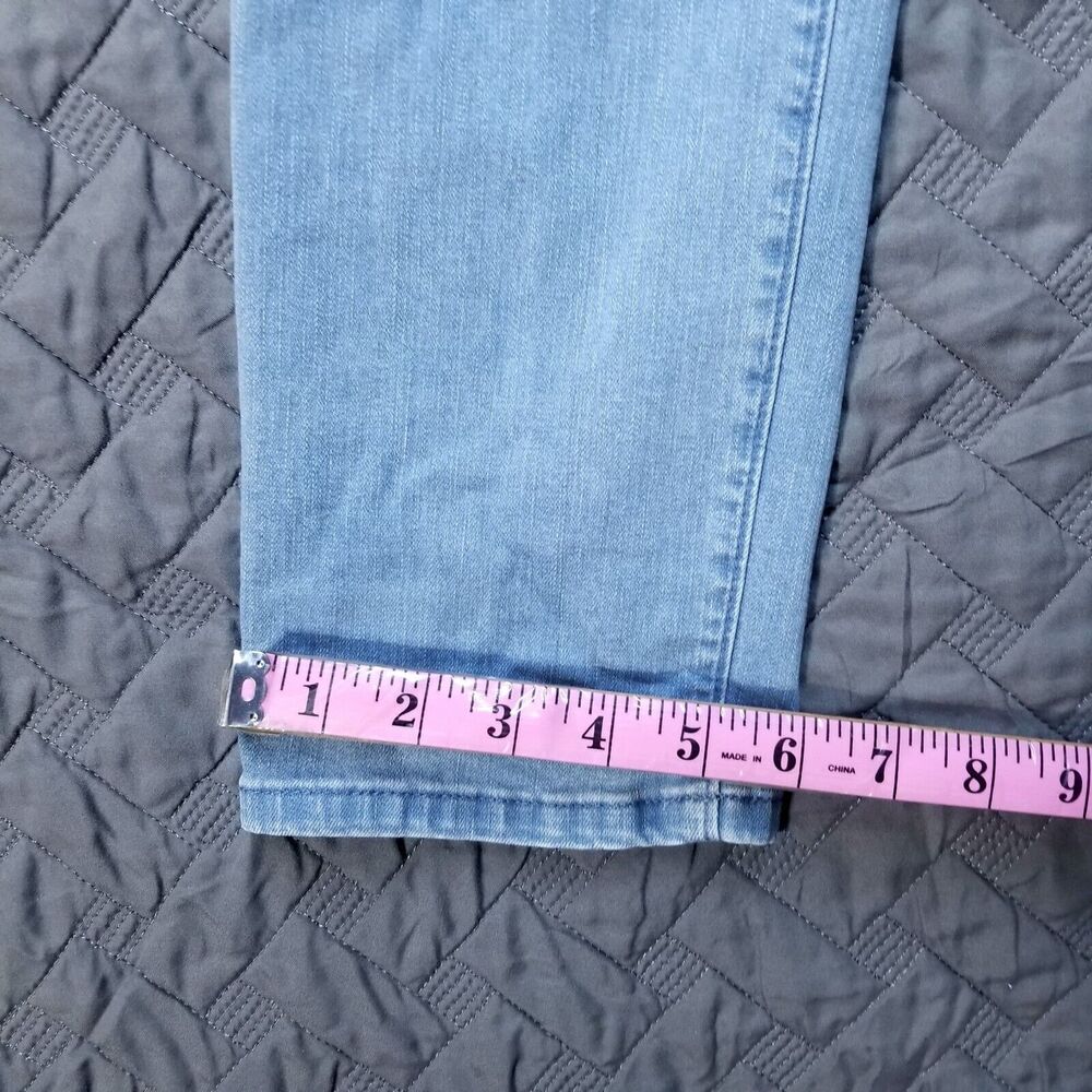 Ann Taylor Factory Jeans Womens Size 4 Blue‎ Slim Straight Light Wash Denim - Picture 6 of 11